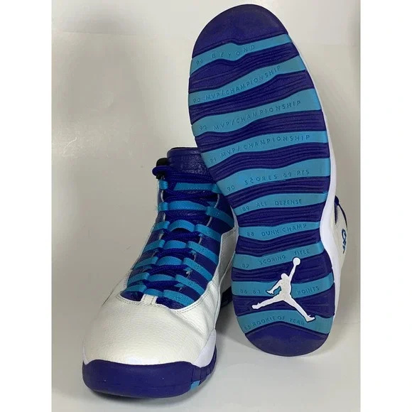 Nike Air Jordan 10 Retro Charlotte Hornets 2016 310805-107 Size 12